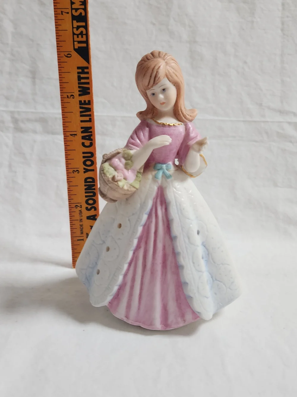 Vintage Potpourri Holder Girl Figurine Pomander AS IS